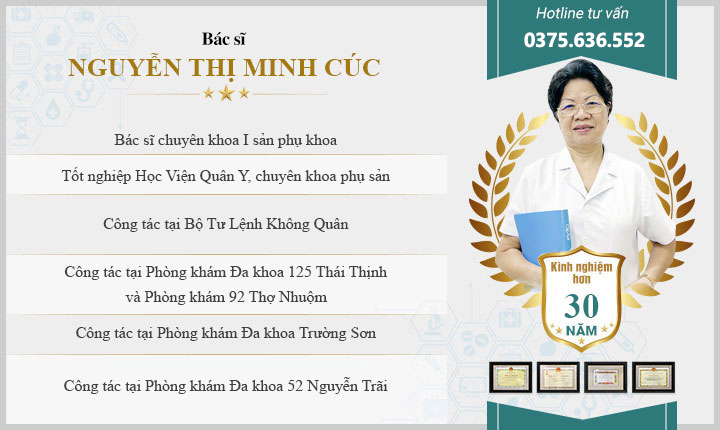 Bác Sĩ CK I sản phụ khoa nguyễn Thị Minh Cúc