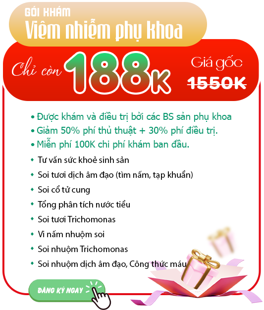 Gói khám viêm nhiễm phụ khoa 188k